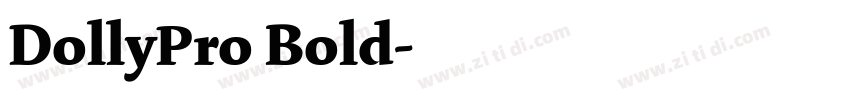 DollyPro Bold字体转换